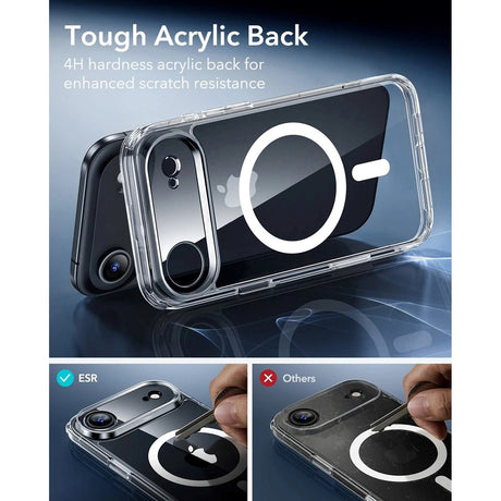 ESR iPhone Air Classic Hybrid Case m. Camera Control Knap - MagSafe Kompatibel - Gennemsigtig
