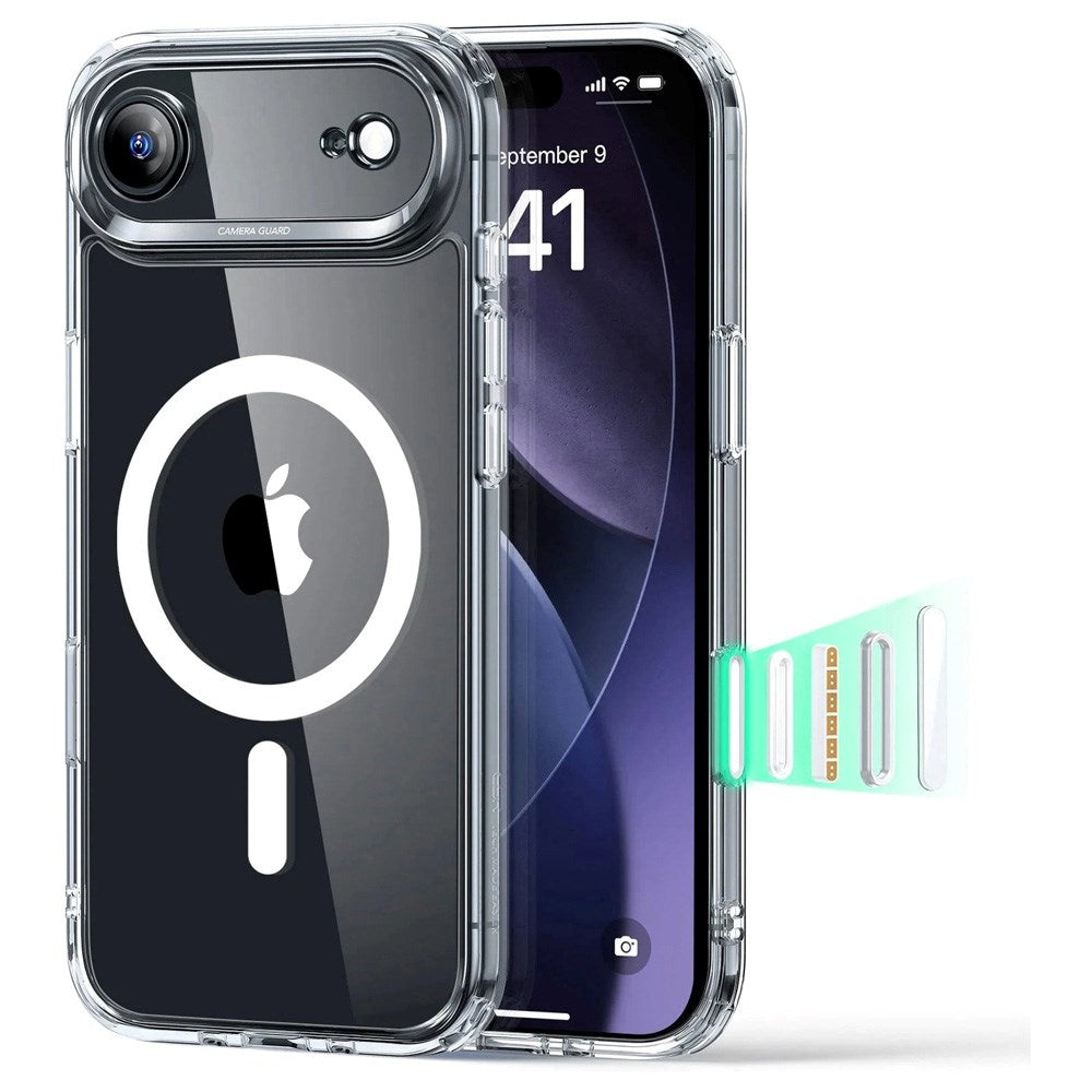 ESR iPhone Air Classic Hybrid Case m. Camera Control Knap - MagSafe Kompatibel - Gennemsigtig