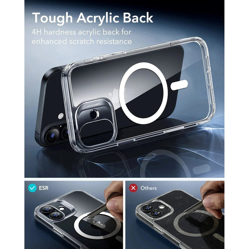 ESR iPhone 17 Classic Hybrid Case m. Camera Control Knap - MagSafe Kompatibel - Gennemsigtig