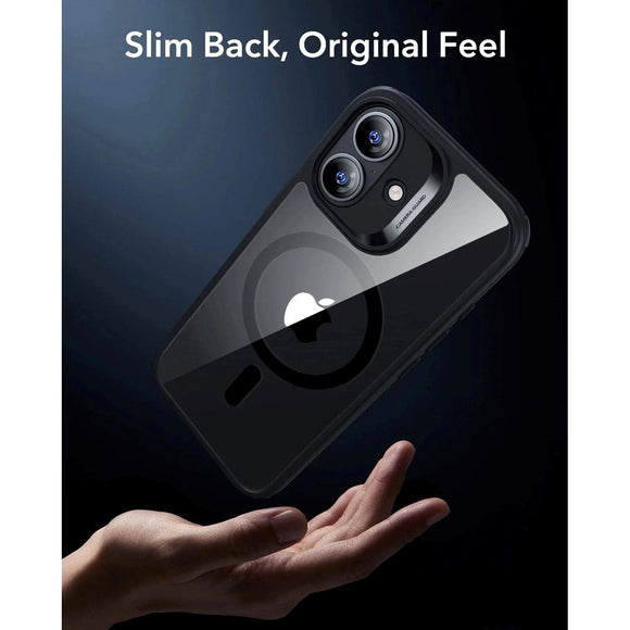 ESR iPhone 17 Classic Hybrid Case m. Camera Control Knap - MagSafe Kompatibel - Gennemsigtig / Sort