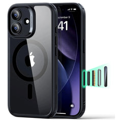 ESR iPhone 17 Classic Hybrid Case m. Camera Control Knap - MagSafe Kompatibel - Gennemsigtig / Sort