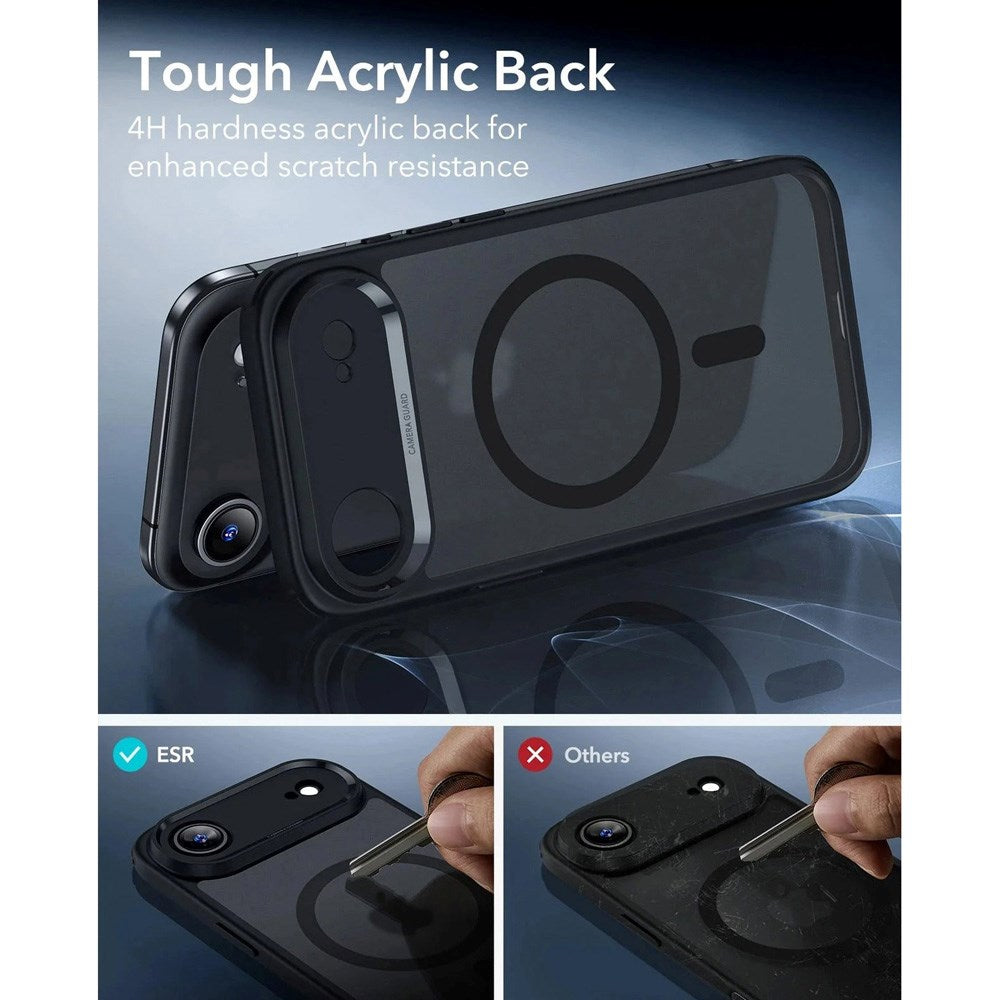 ESR iPhone Air Classic Hybrid Case m. Camera Control Knap - MagSafe Kompatibel - Mat Sort