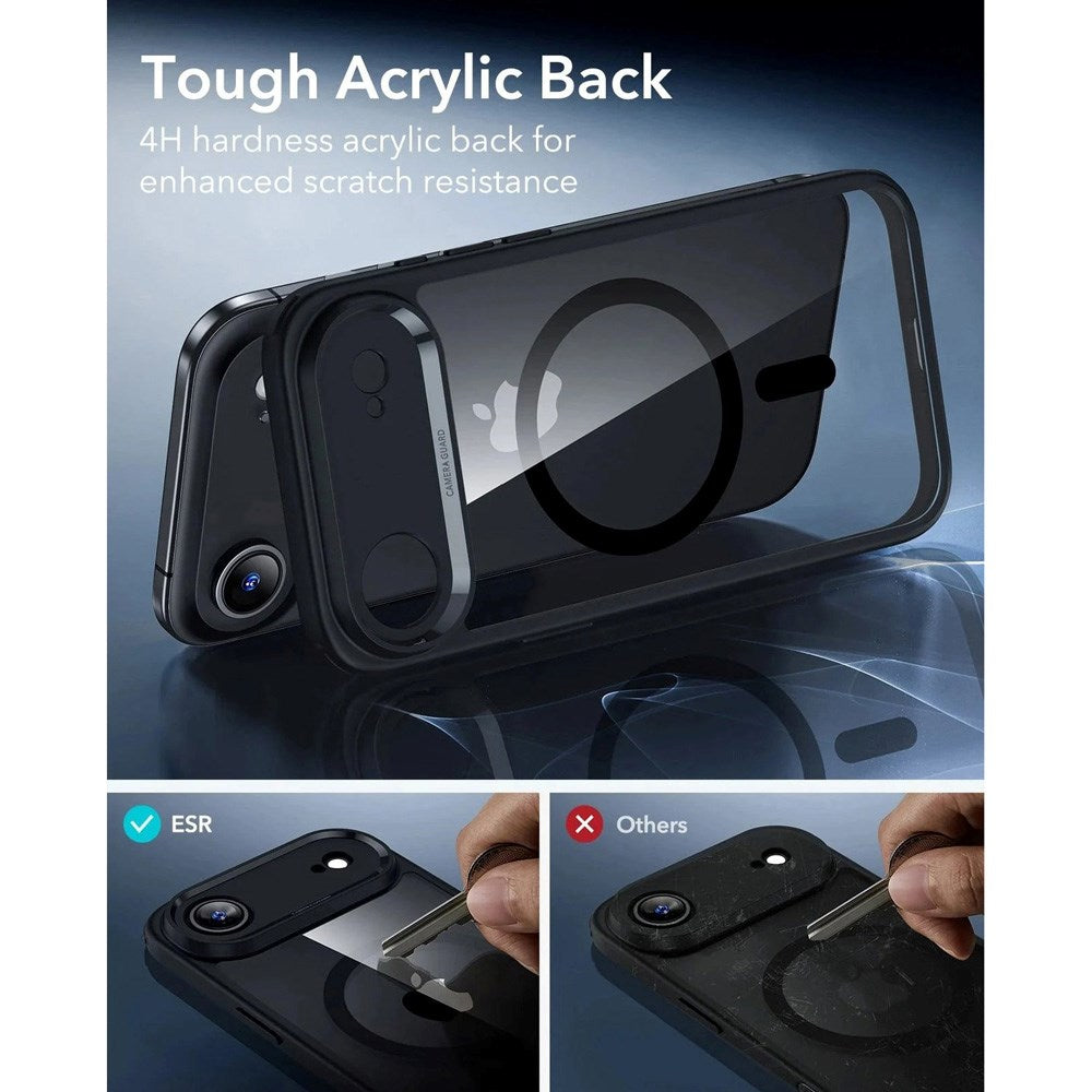 ESR iPhone Air Classic Hybrid Case m. Camera Control Knap - MagSafe Kompatibel - Gennemsigtig / Sort