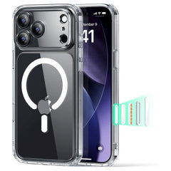 ESR iPhone 17 Pro Classic Hybrid Case m. Camera Control Knap - MagSafe Kompatibel - Gennemsigtig