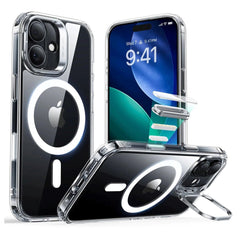 ESR iPhone 17 Classic Hybrid Stash Case m. Kickstand - MagSafe Kompatibel - Gennemsigtig