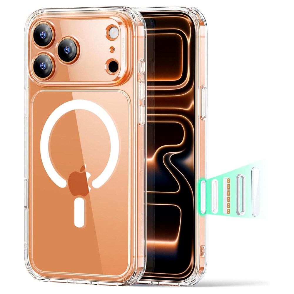 ESR iPhone 17 Pro Max Classic Hybrid Case m. Camera Control Knap - MagSafe Kompatibel - Gennemsigtig