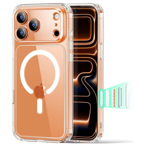 ESR iPhone 17 Pro Max Classic Hybrid Case m. Camera Control Knap - MagSafe Kompatibel - Gennemsigtig
