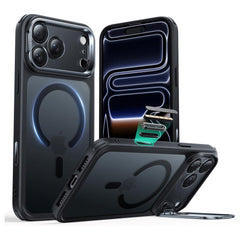 ESR iPhone 17 Pro Classic Hybrid Stash Case m. Kickstand - MagSafe Kompatibel - Mat Sort