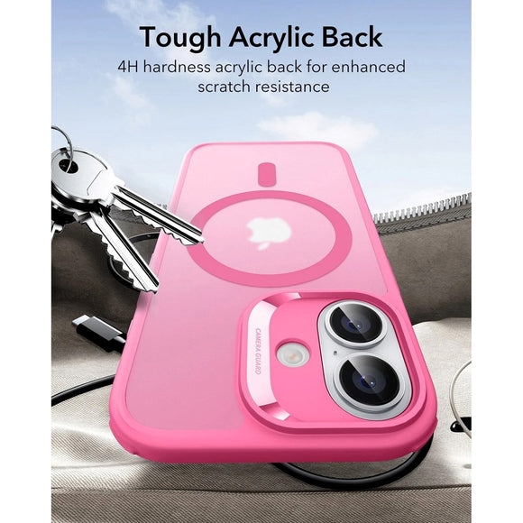 ESR iPhone 17 Classic Hybrid Case m. Camera Control Knap - MagSafe Kompatibel - Mat Lyserød