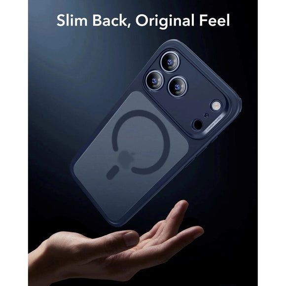 ESR iPhone 17 Pro Max Classic Hybrid Case m. Camera Control Knap - MagSafe Kompatibel - Mat Blå