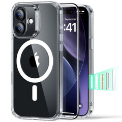 iPhone 17 ESR Classic Hybrid Set m. Bagside Cover & Hærdet Skærmbeskyttelsesglas - MagSafe Kompatibel - Gennemsigtig