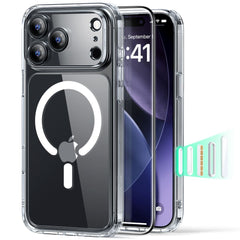 iPhone 17 Pro ESR Classic Hybrid Set m. Bagside Cover & Hærdet Skærmbeskyttelsesglas - MagSafe Kompatibel - Gennemsigtig