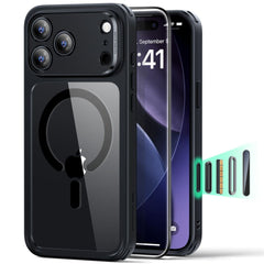 iPhone 17 Pro ESR Classic Hybrid Set m. Bagside Cover & Hærdet Skærmbeskyttelsesglas - MagSafe Kompatibel - Gennemsigtig / Sort