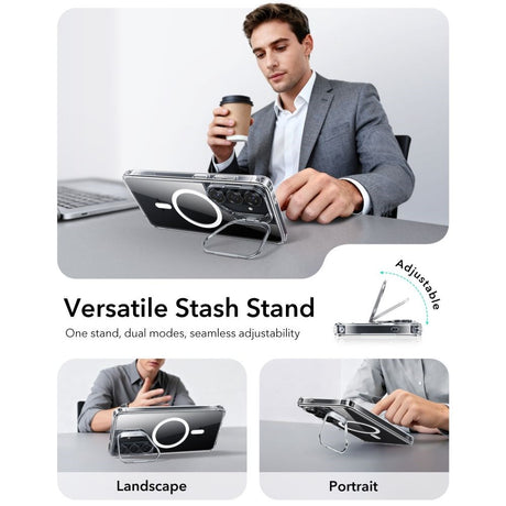 Samsung Galaxy S26 ESR Classic Hybrid Kickstand Cover - MagSafe Kompatibel - Gennemsigtig