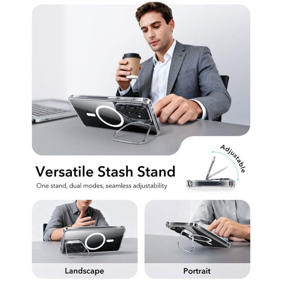 Samsung Galaxy S26 ESR Classic Hybrid Kickstand Cover - MagSafe Kompatibel - Gennemsigtig