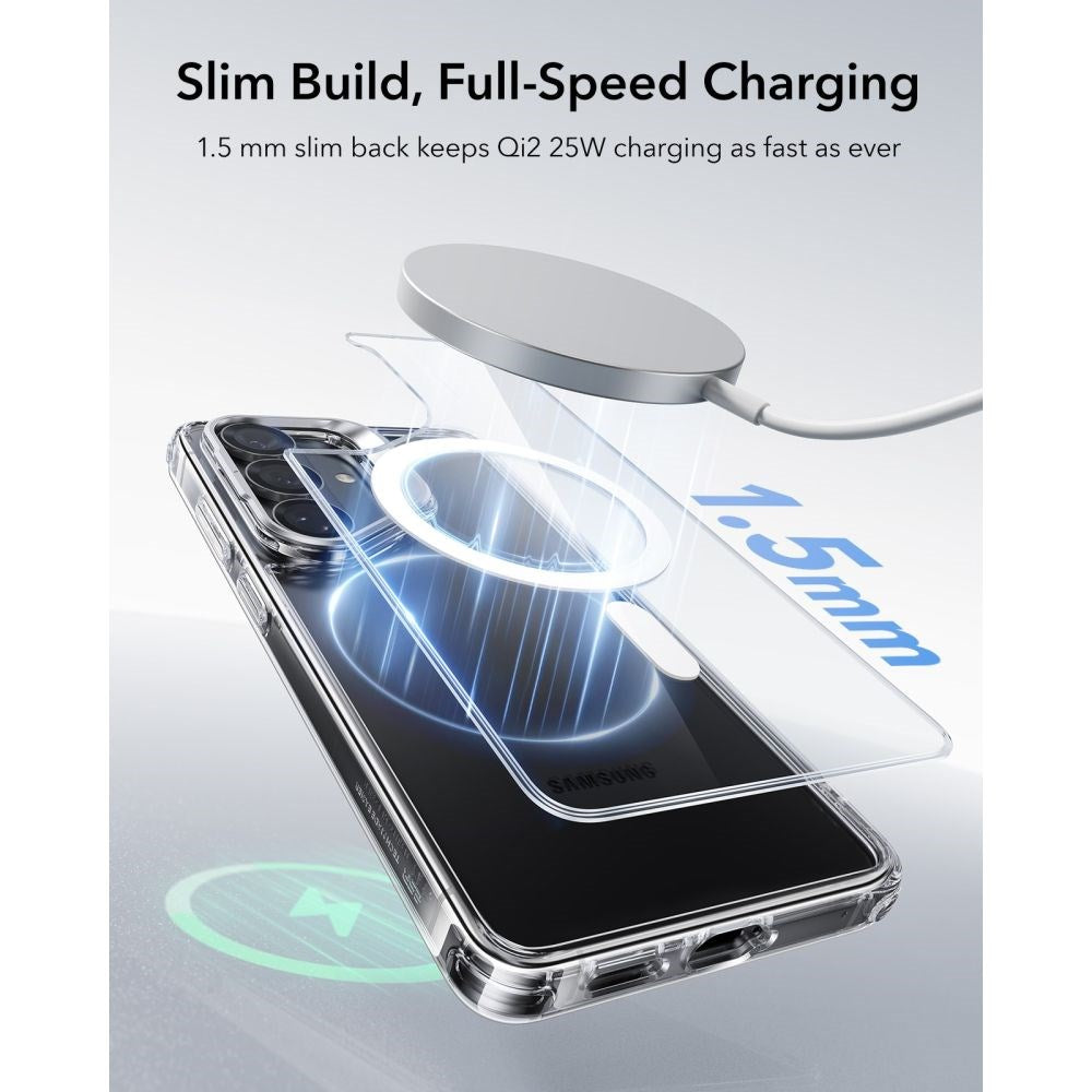 Samsung Galaxy S26 ESR Classic Hybrid Kickstand Cover - MagSafe Kompatibel - Gennemsigtig