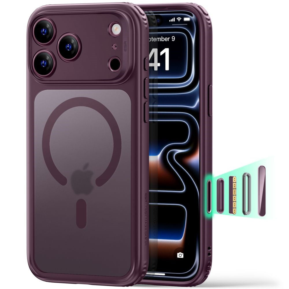 iPhone 18 Pro / 17 Pro ESR Classic Hybrid Cover - MagSafe Kompatibel - Rød