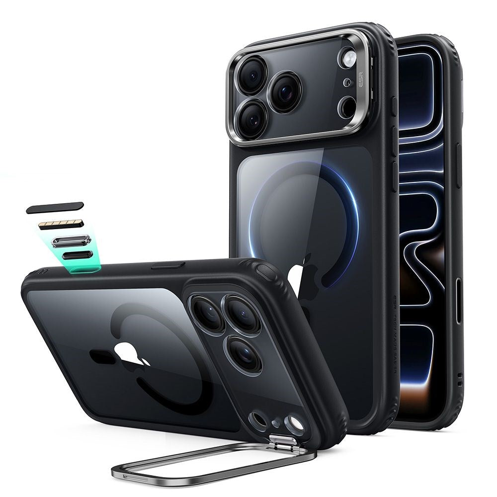 iPhone 18 Pro / 17 Pro ESR Classic Hybrid Kickstand Cover - MagSafe Kompatibel - Sort