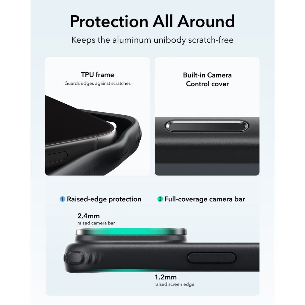 iPhone 18 Pro / 17 Pro ESR Classic Hybrid Kickstand Cover - MagSafe Kompatibel - Sort