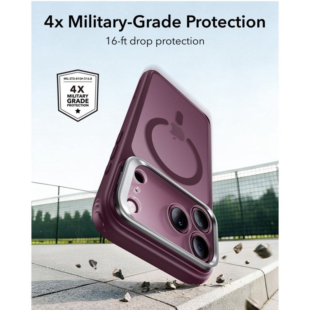 iPhone 18 Pro / 17 Pro ESR Classic Hybrid Kickstand Cover - MagSafe Kompatibel - Rød