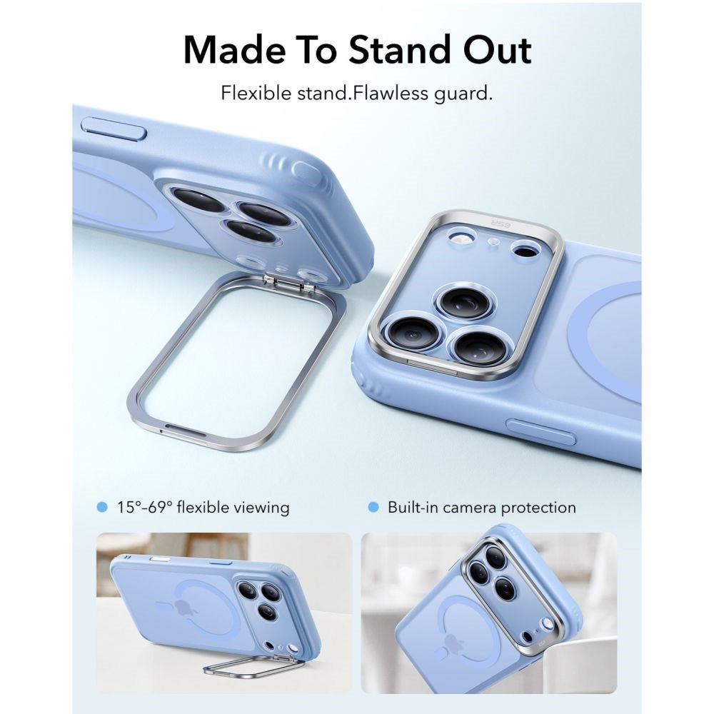 iPhone 18 Pro / 17 Pro ESR Classic Hybrid Kickstand Cover - MagSafe Kompatibel - Blå