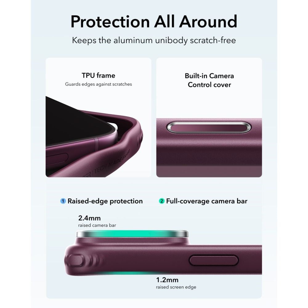 iPhone 18 Pro Max / 17 Pro Max ESR Classic Hybrid Kickstand Cover - MagSafe Kompatibel - Rød
