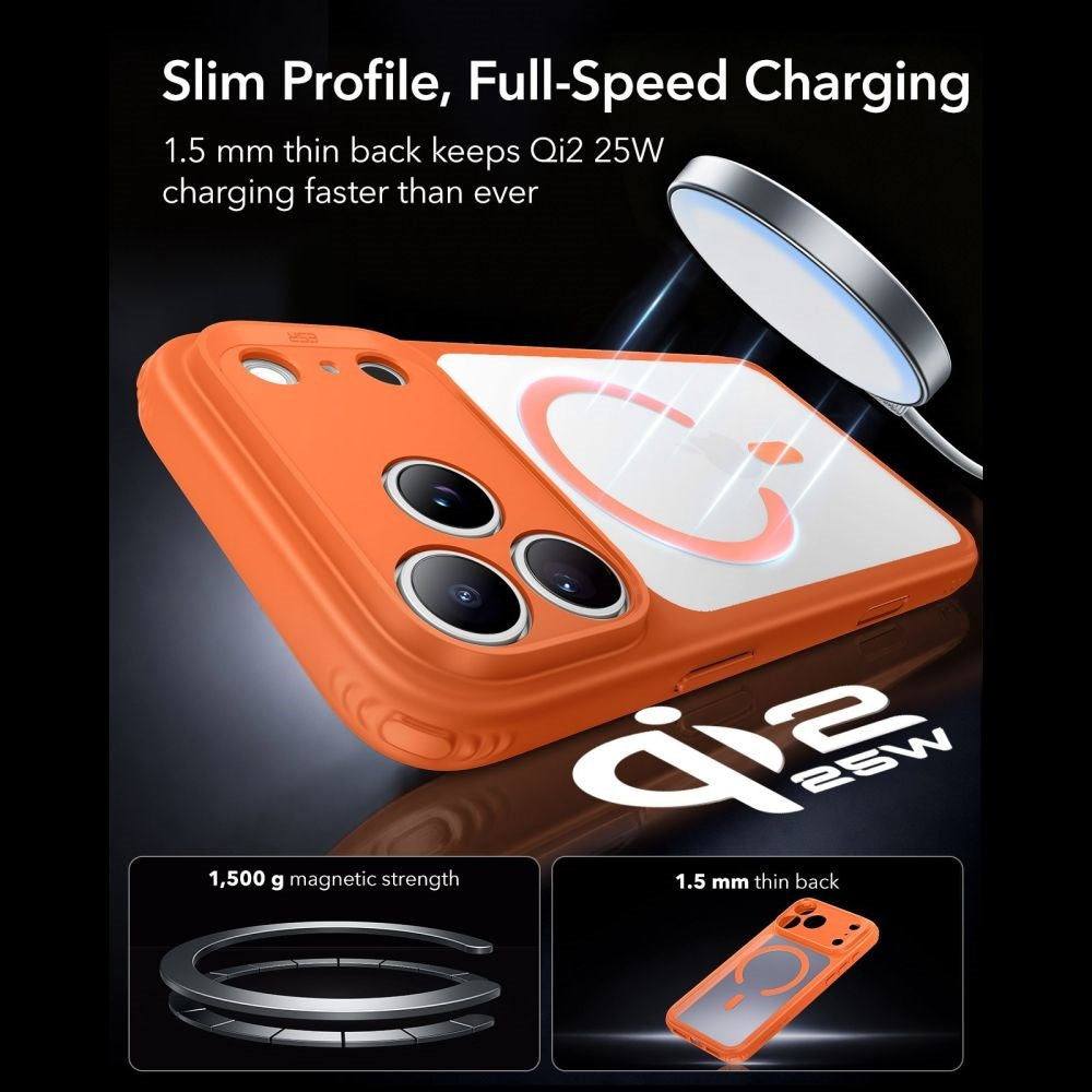 iPhone 18 Pro / 17 Pro ESR Classic Hybrid Cover - MagSafe Kompatibel - Orange