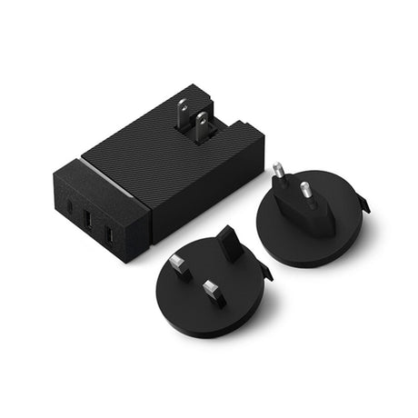 Native Union Smart Hub PD 45W Vægoplader / Rejseadapter m. USB-A & USB-C - Sort