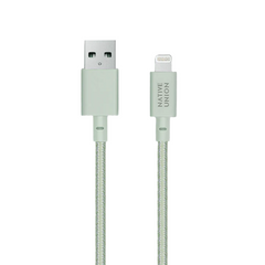 Native Union Belt Kabel USB-A til Lightning m. Læderspænde 1.2 m. - Sage