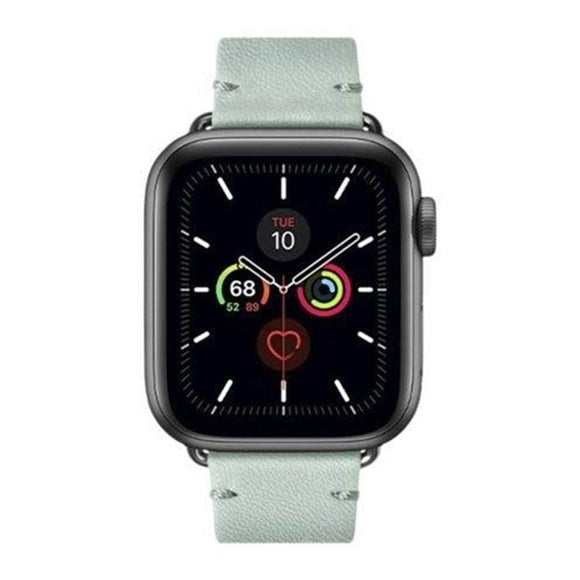 Apple Watch (42/44/SE/45/46/49mm) Native Union Classic Strap Ægte Læder Rem - Grøn