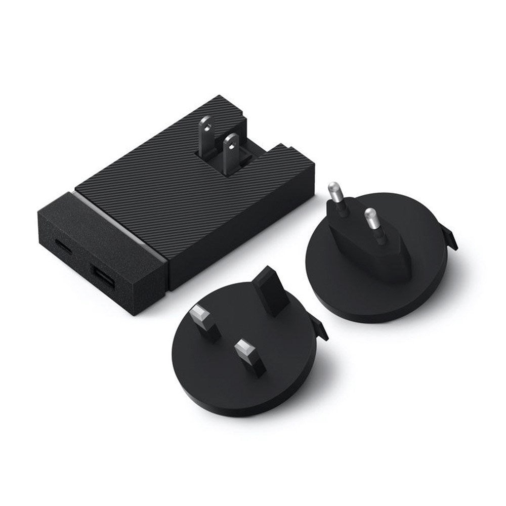 Native Union Smart Hub PD 20W Vægoplader / Rejseadapter m. USB-A & USB-C - Sort