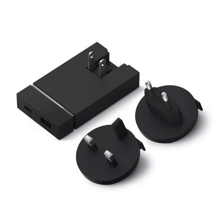 Native Union Smart Hub PD 20W Vægoplader / Rejseadapter m. USB-A & USB-C - Sort