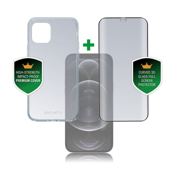 iPhone 12 Pro Max 4smarts 360⁰ Protection Set Premium Edition (Cover + Skærmbeskyttelse)