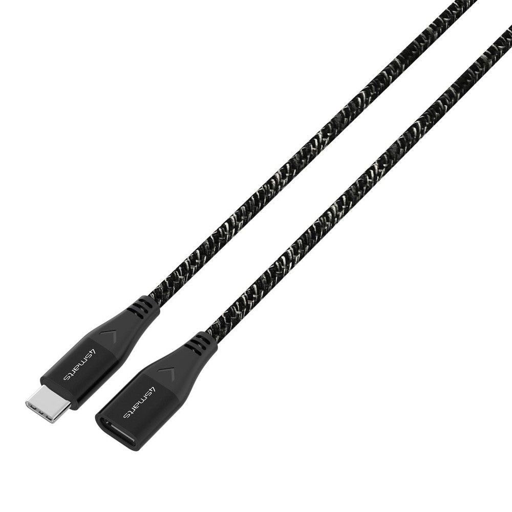 4smarts 60W USB-C Forlængerkabel - 1.5m - Monokrom