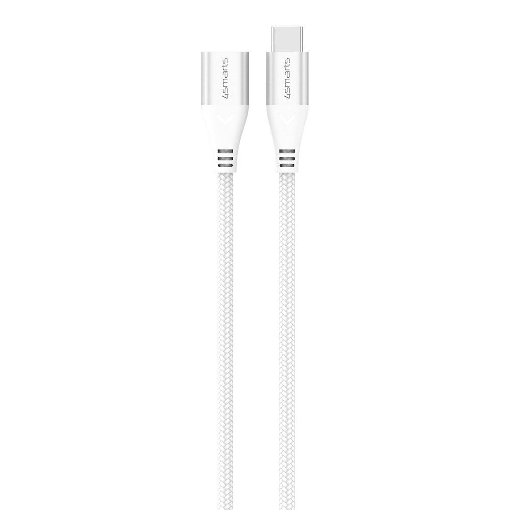 4smarts 60W USB-C Forlængerkabel - 1.5m - Hvid