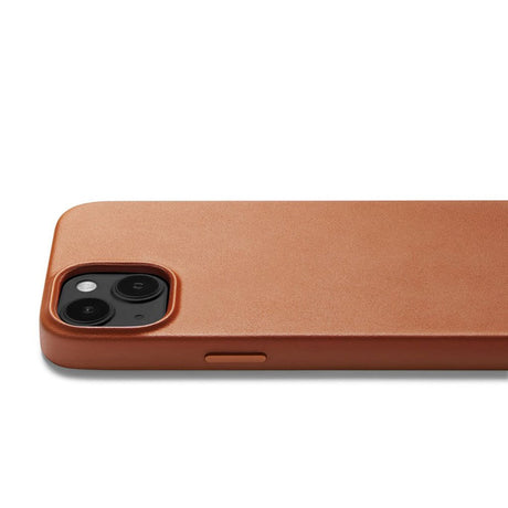 Mujjo iPhone 14 Leather Case - MagSafe Kompatibel - Brun