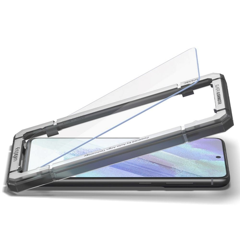 Galaxy S21 FE Spigen Beskyttelsesglas 2 stk. - Gennemsigtig