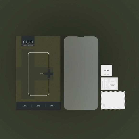 iPhone 17e / 16e / 14 / 13 / 13 Pro Hofi Hybrid Pro+ Hærdet Skærmbeskyttelsesglas - Case Friendly - Gennemsigtigt