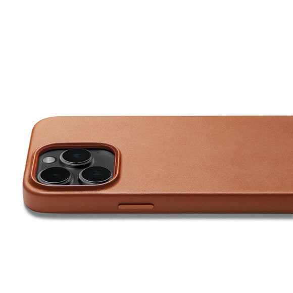 Mujjo iPhone 14 Plus Leather Case - MagSafe Kompatibel - Brun