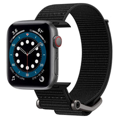 Spigen Durapro Flex Apple Watch (42/44/SE/45/46/49mm) Stof Rem m. Zink Spænde - Sort