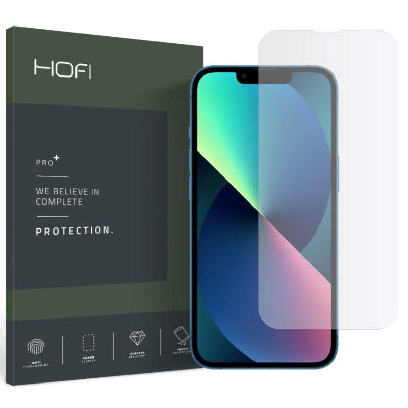 iPhone 17e / 16e / 14 / 13 / 13 Pro Hofi Hybrid Pro+ Skærmbeskyttelse - Case Friendly - Gennemsigtigt