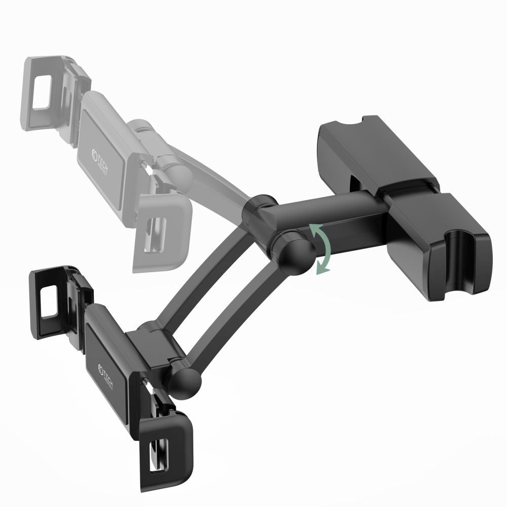 Tech-Protect Justerbar Mobil / Tablet Holder til Bilens Nakkestøtte 11.2-20 CM - Sort