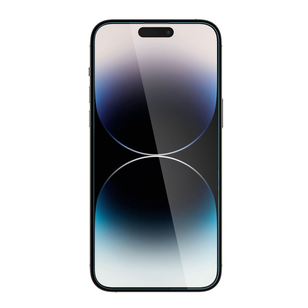 iPhone 14 Pro Spigen Glas.tr Hærdet Glas Skærmbeskyttelse - Gennemsigtig m. Privacy