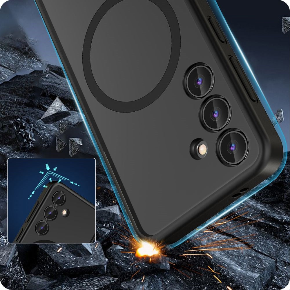 Samsung Galaxy S24 Ultra Tech-Protect Magmat Cover - MagSafe Kompatibel - Mat Sort