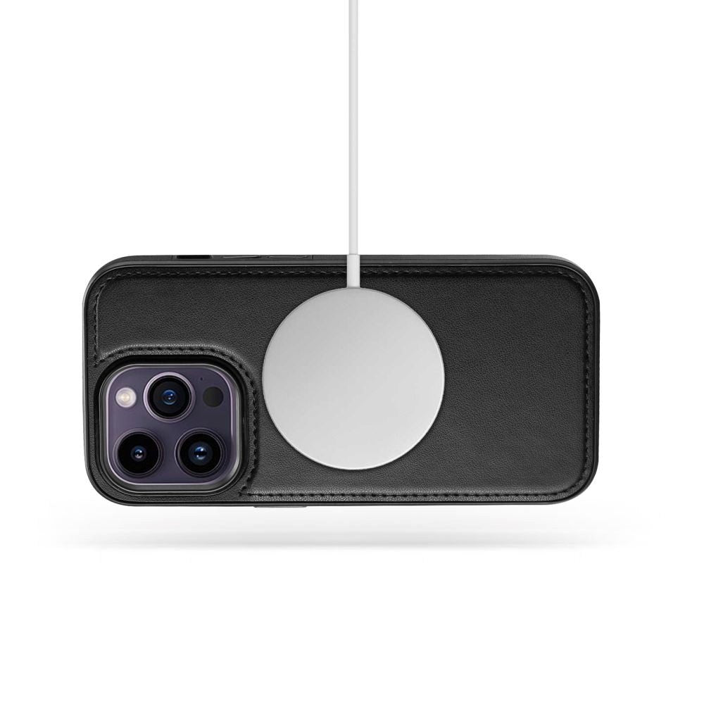 iPhone 15 Tech-Protect Wallet m. Pung & Magnet - MagSafe Kompatibel - Sort