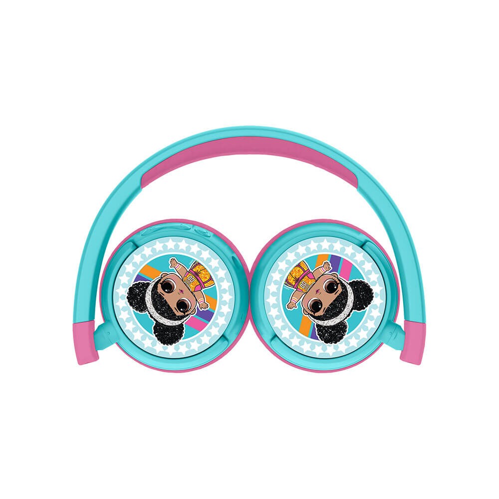 Trådløst Børne Headset On-Ear 85-95dB - L.O.L Surprise - Lyserød / Turkis