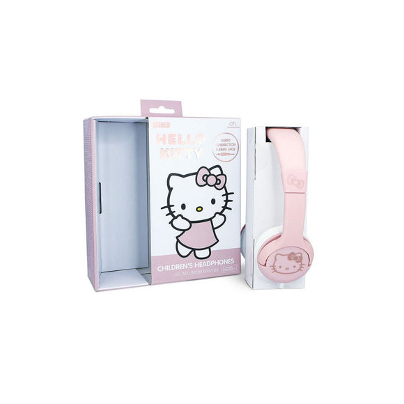 Hello Kitty OTL On-Ear Headset til Børn m. Jackstik - Max. 85dB - Lyserød