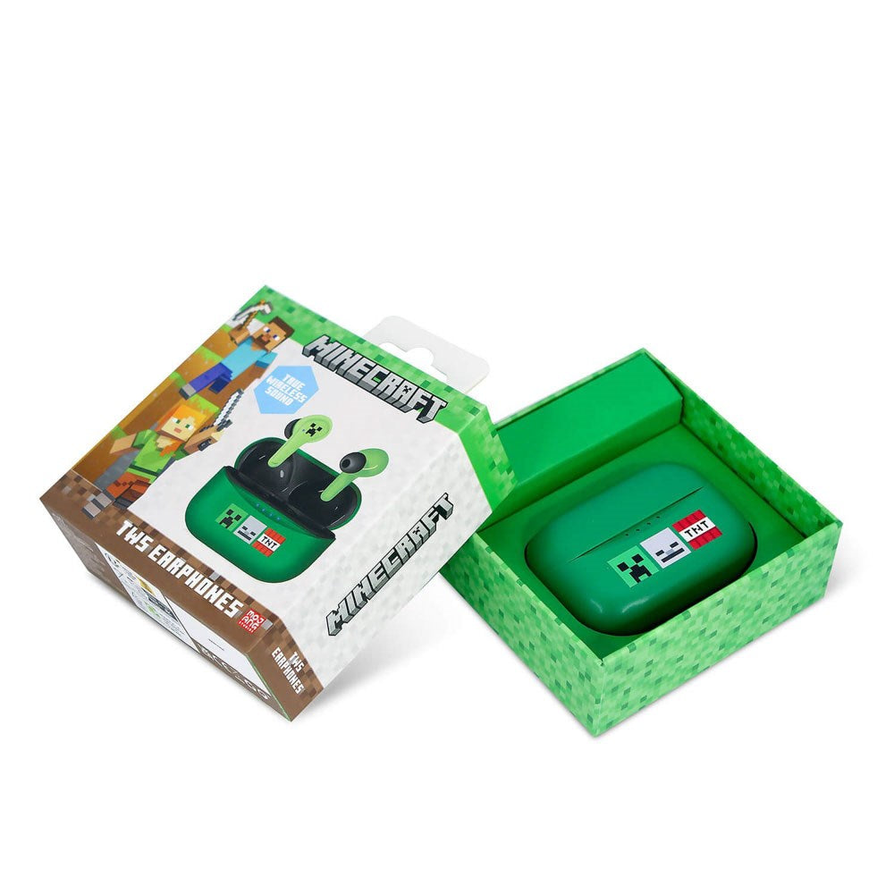 Minecraft OTL In-Ear True Wireless Høretelefoner - Grøn