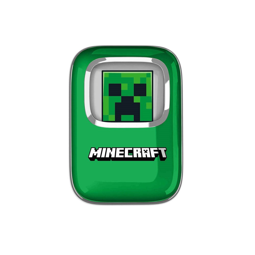 Minecraft OTL True Wireless In-Ear Headset m. Skub-Op Opladningsetui - Grøn