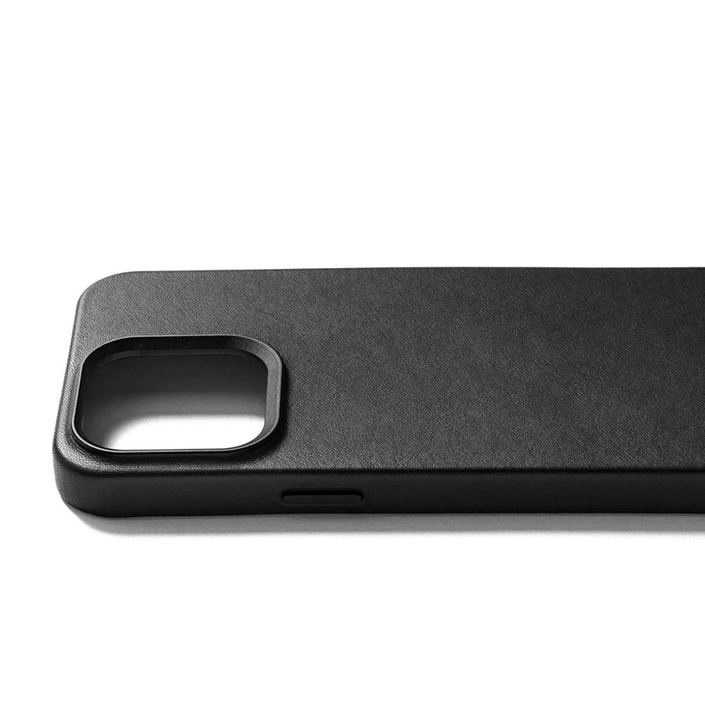 Mujjo iPhone 15 Pro Max Leather Case - MagSafe Kompatibel - Sort